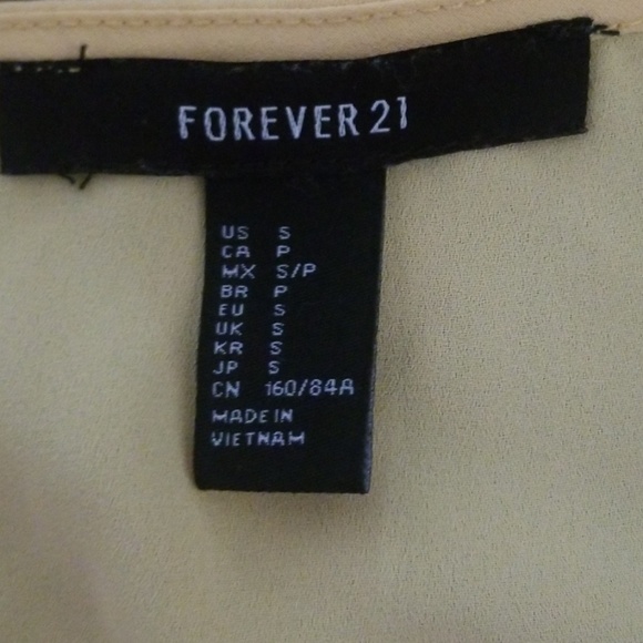 Forever 21 Light Yellow Blouse - Picture 6 of 6